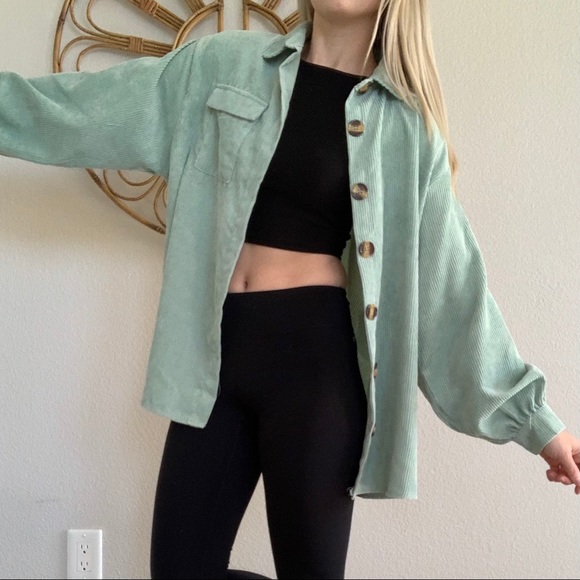 Nasty Gal Tops - Oversized Corduroy Shirt